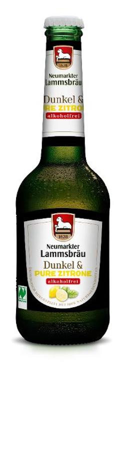 Produktfoto zu Lammsbräu Dunkel Pure Zitrone alkoholfrei 0,33l Neumarkter