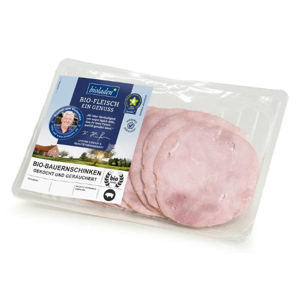 Produktfoto zu Bauernschinken gekocht vom Schwein 80g bioladen