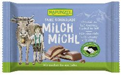 Produktfoto zu VPE Schokolade Milch Michl mit Milchfüllung 12x100g Rapunzel