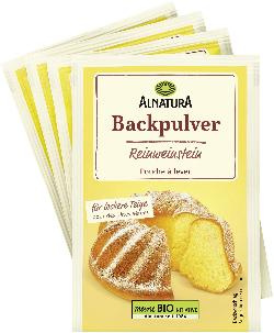 Produktfoto zu Reinweinstein Backpulver (4 Tüten) 72g Alnatura