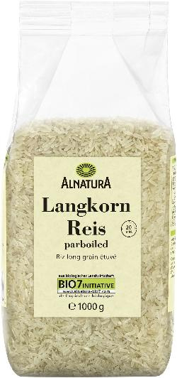 Produktfoto zu Langkorn Reis parboiled 1kg Alnatura