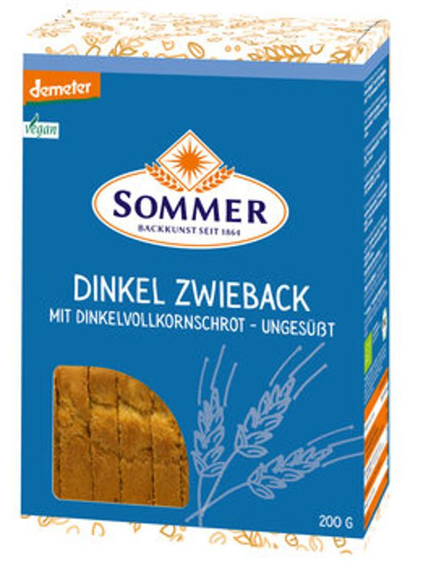 Produktfoto zu Dinkel Zwieback ungesüßt 200g Sommer