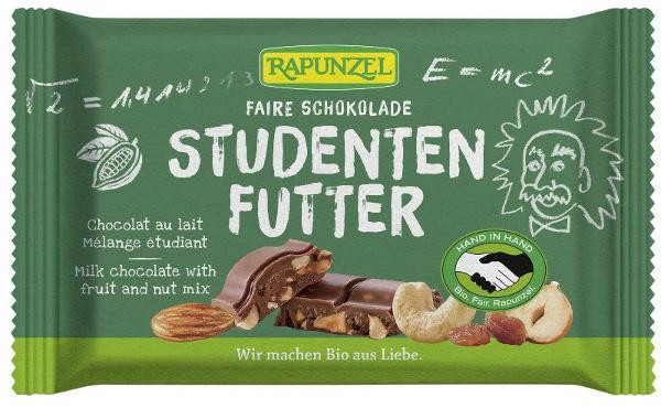 Produktfoto zu Vollmilchschokolade Studentenfutter 100g Rapunzel