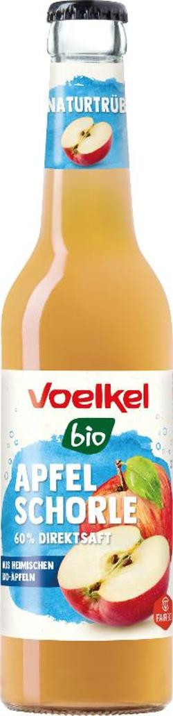 Produktfoto zu VPE Apfelschorle heimisch naturtrüb 10x0,33 l Voelkel