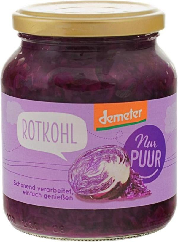 Produktfoto zu Rotkohl im Glas 350g Nur Puur