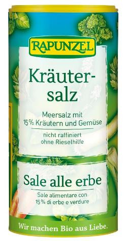 Produktfoto zu VPE Kräutersalz Streudose 12x150g Rapunzel