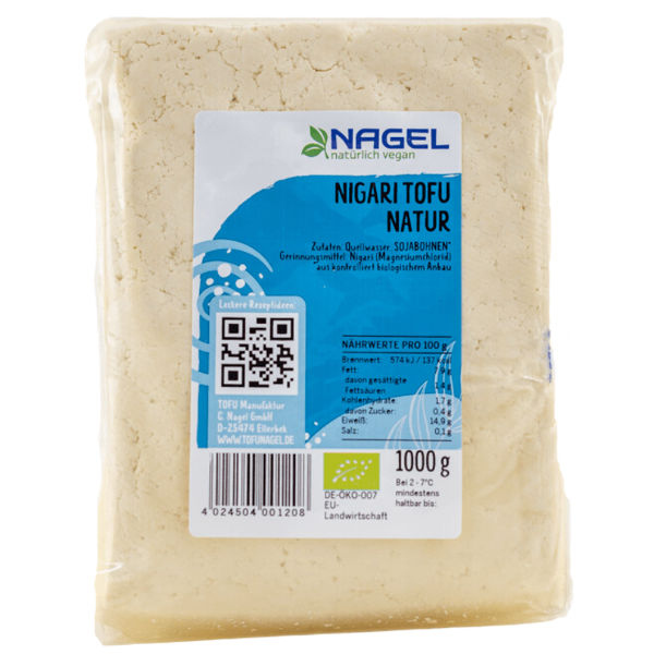 Produktfoto zu Tofu Natur 1 kg Nagel