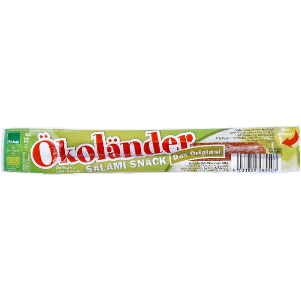 Produktfoto zu Ökoländer Salami-Snack 25g Ökoland