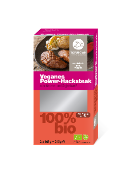 Produktfoto zu Veganes Power Hacksteak 210g Tofutown