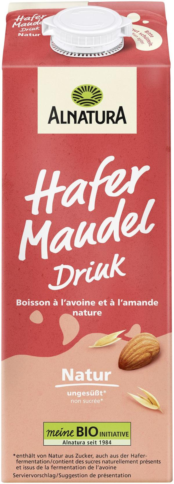 Produktfoto zu Hafer Mandel Drink natur 1l Alnatura