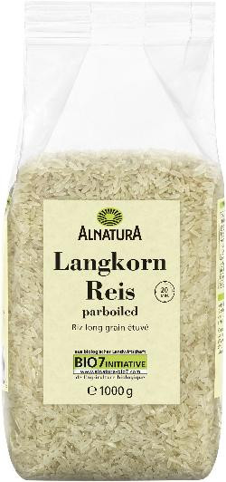 Produktfoto zu Langkorn Reis parboiled 1kg Alnatura