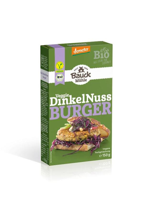 Produktfoto zu Dinkel Nuss Burger 150g Bauckhof