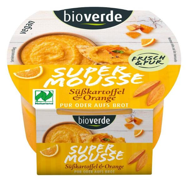 Produktfoto zu Super Mousse Süßkartoffel Orange 150g bioverde