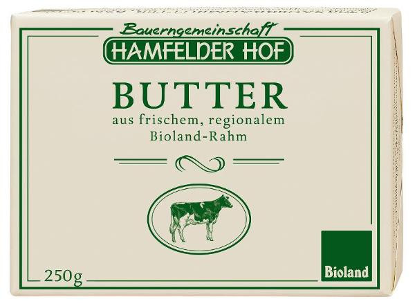 Produktfoto zu Sauerrahmbutter 250g Hamfelder Hof