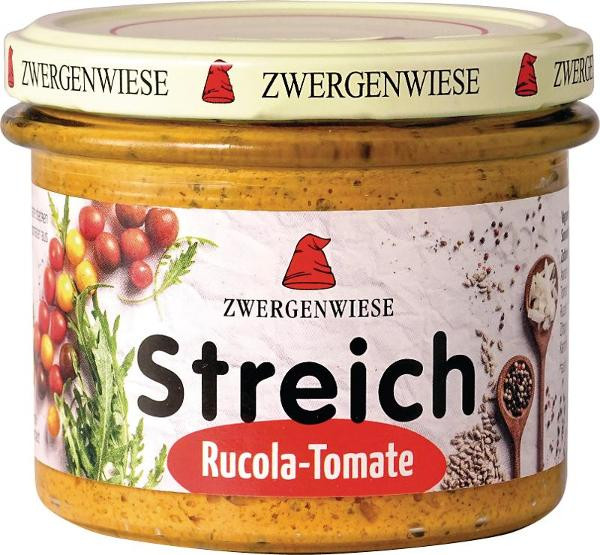 Produktfoto zu VPE Streich Rucola Tomate 12x180g Zwergenwiese