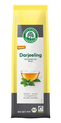 Produktfoto zu Schwarztee Darjeeling 75g lose Lebensbaum