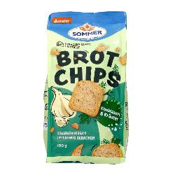 Produktfoto zu Brot Chips Knoblauch und Kräuter 100g SOMMER