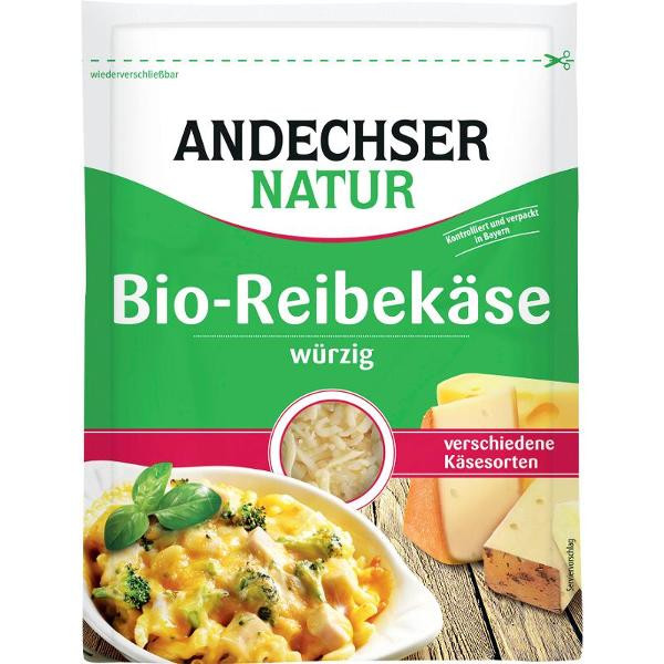 Produktfoto zu VPE Reibekäse 10x150g Andechser Natur