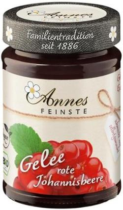 Produktfoto zu Rote Johannisbeer Gelee 225g Annes Feinste