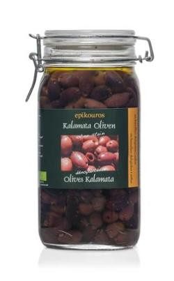 Produktfoto zu VPE Kalamata Oliven ohne Stein 1,5 kg Epikouros