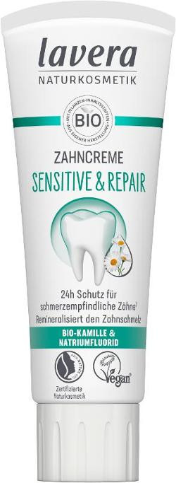 Produktfoto zu Zahncreme Sensitiv und Repair 75 ml Lavera