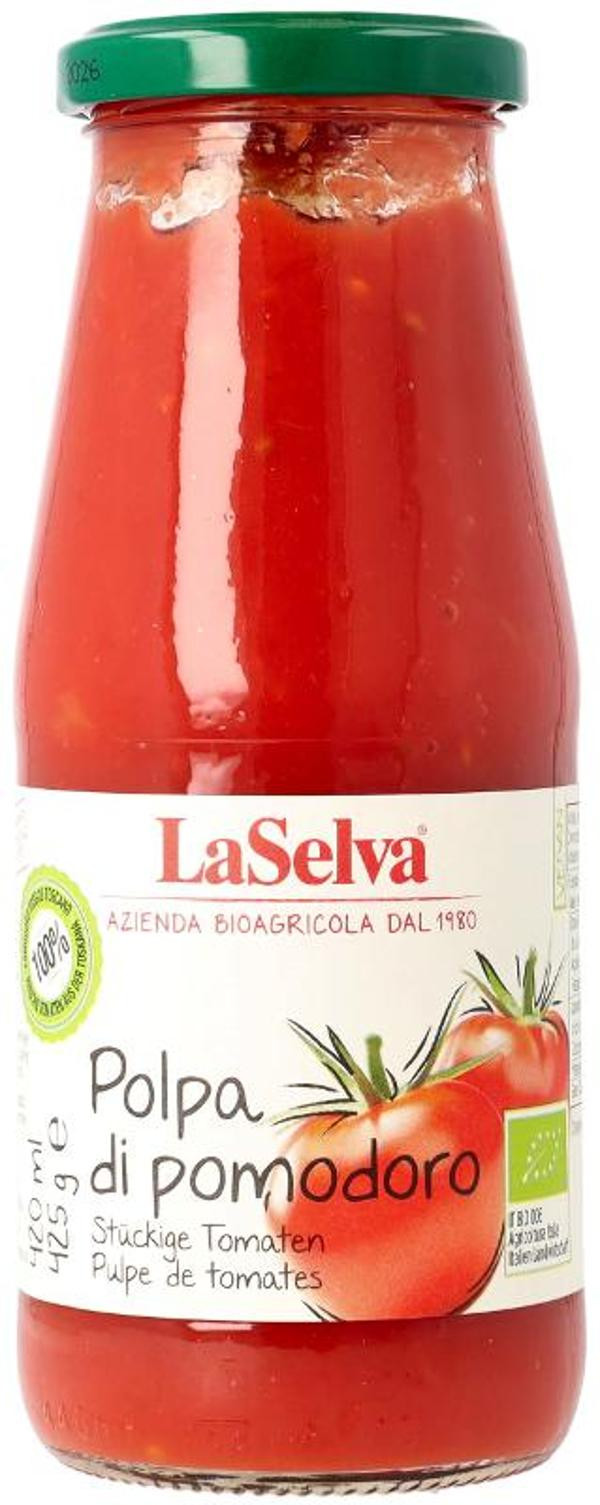 Produktfoto zu VPE Polpa di pomodoro (stückige Tomaten) 12x425g LaSelva