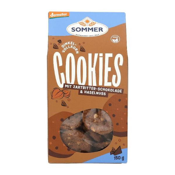 Produktfoto zu Dinkel Schoko-Cookies Vollkorn 150g Sommer & Co.