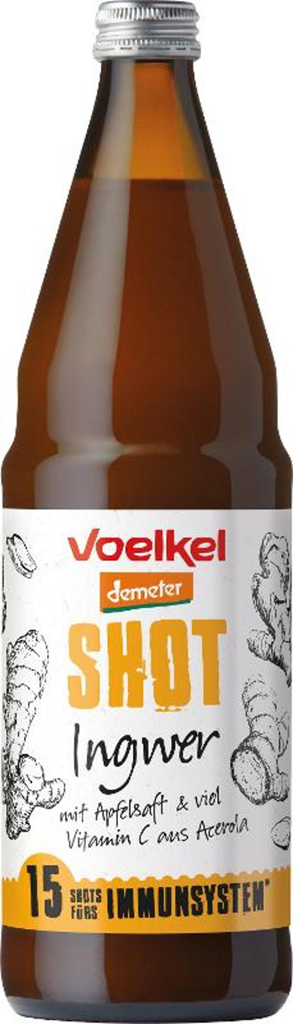 Produktfoto zu Shot Ingwer 0,75l Voelkel