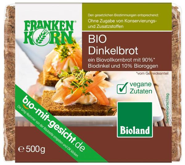 Produktfoto zu VPE Dinkelbrot geschnitten 6x500g Frankenkorn