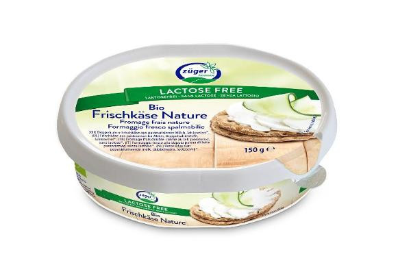 Produktfoto zu Frischkäse Natur laktosefrei 65% 150g Züger