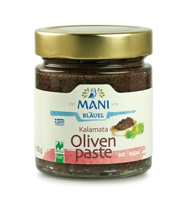 Produktfoto zu VPE Kalamata Olivenpaste 6x180g Mani Bläuel