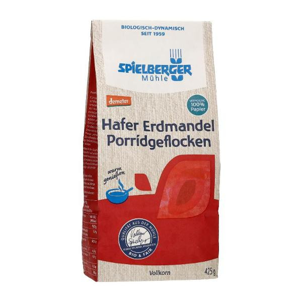 Produktfoto zu VPE Hafer Erdmandel Porridgeflocken 6x425g Spielberger