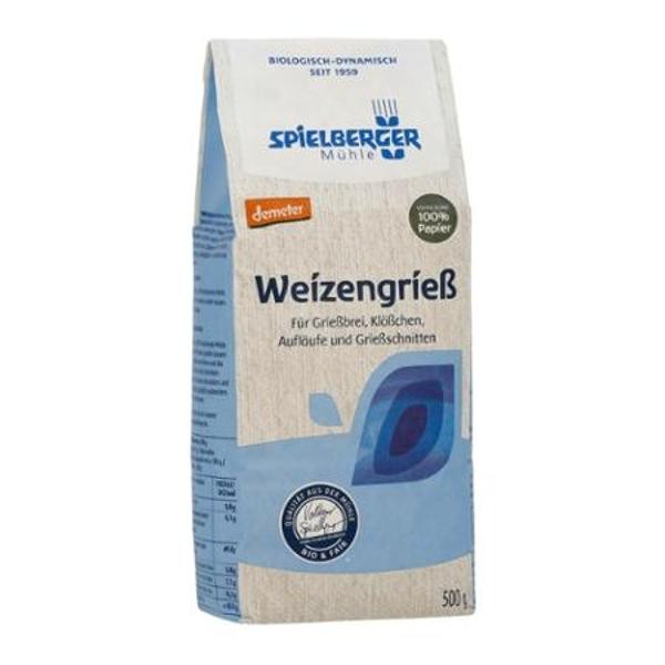 Produktfoto zu Weichweizengrieß 500g Spielberger