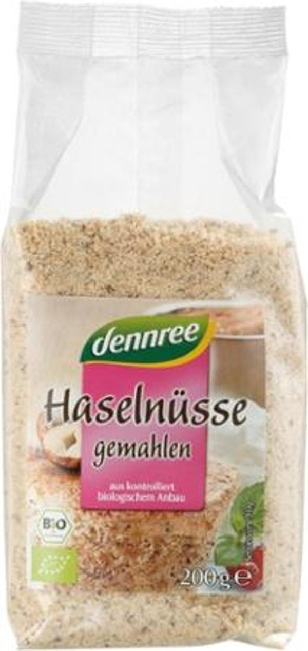 Produktfoto zu VPE Haselnusskerne gemahlen 8x200g dennree