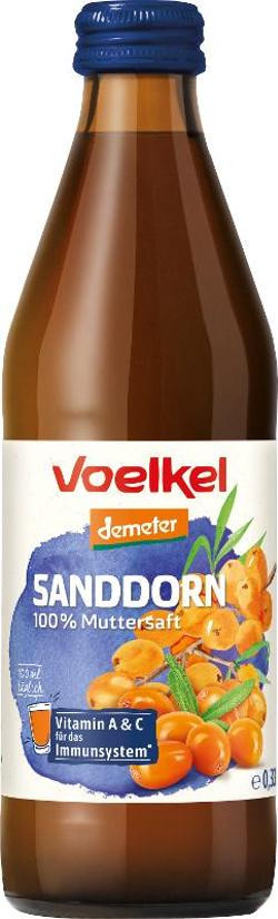 Produktfoto zu Sanddorn Muttersaft 0,33l Voelkel