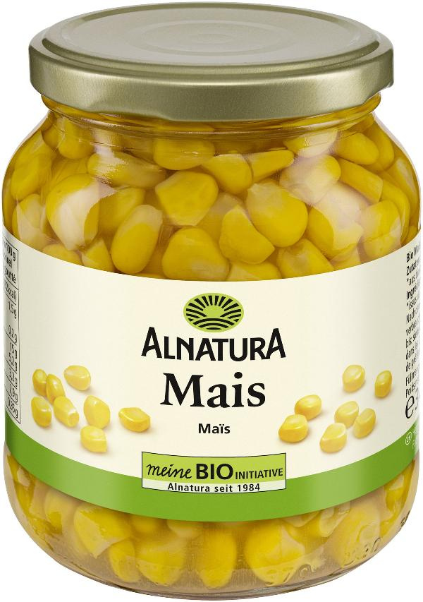 Produktfoto zu Mais im Glas 340g Alnatura