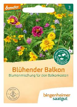 Produktfoto zu Blumenmischung "Blühender Balkon" 4g Bingenheimer Saatgut