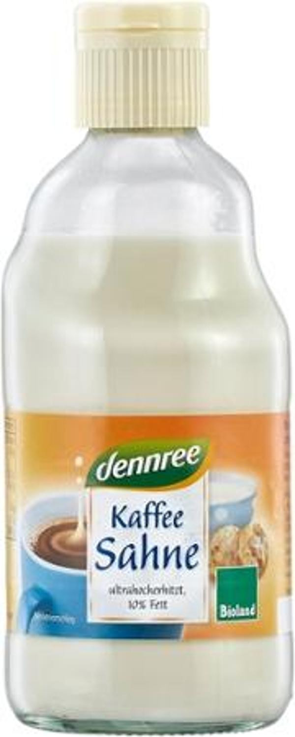 Produktfoto zu Kaffeesahne 10% Fett 395g Dennree