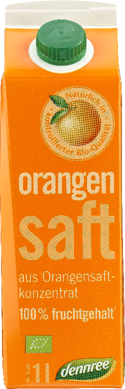 Produktfoto zu VPE Orangensaft aus Orangensaftkonzentrat 8x1 l dennree