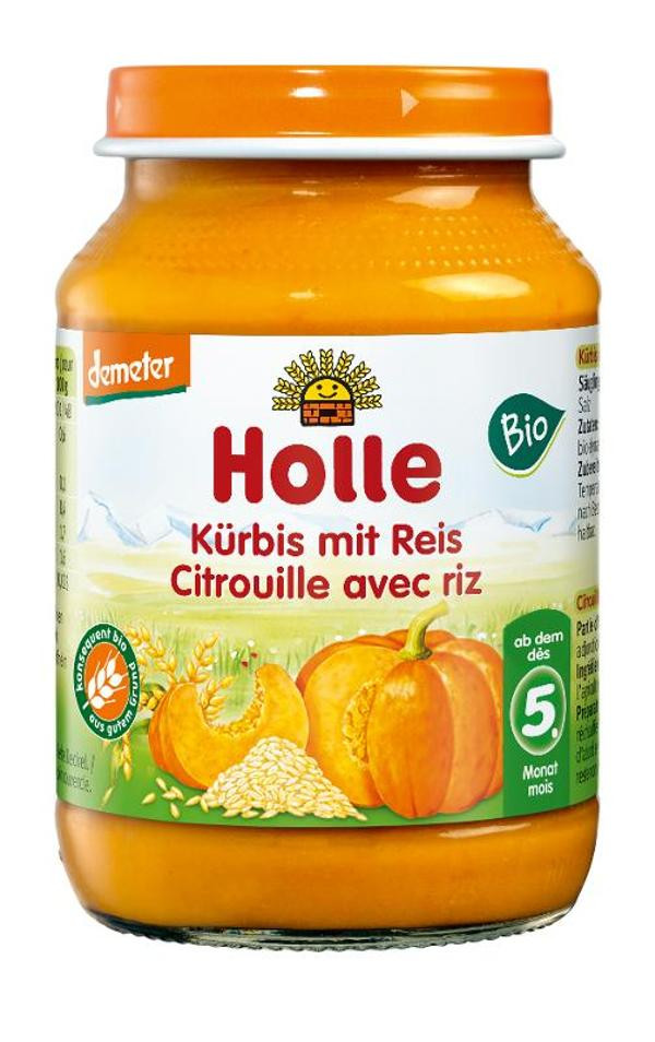 Produktfoto zu VPE Babykost Kürbis mit Reis 6x190g Holle