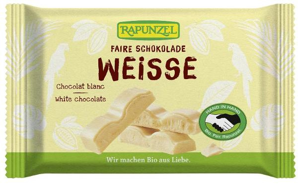 Produktfoto zu VPE Weiße Schokolade HIH 12x100g Rapunzel