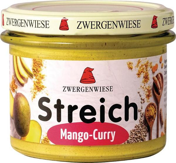 Produktfoto zu VPE Streich Mango Curry 6x180g  Zwergenwiese