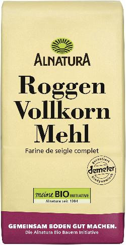 Produktfoto zu Roggen Vollkornmehl 1kg Alnatura