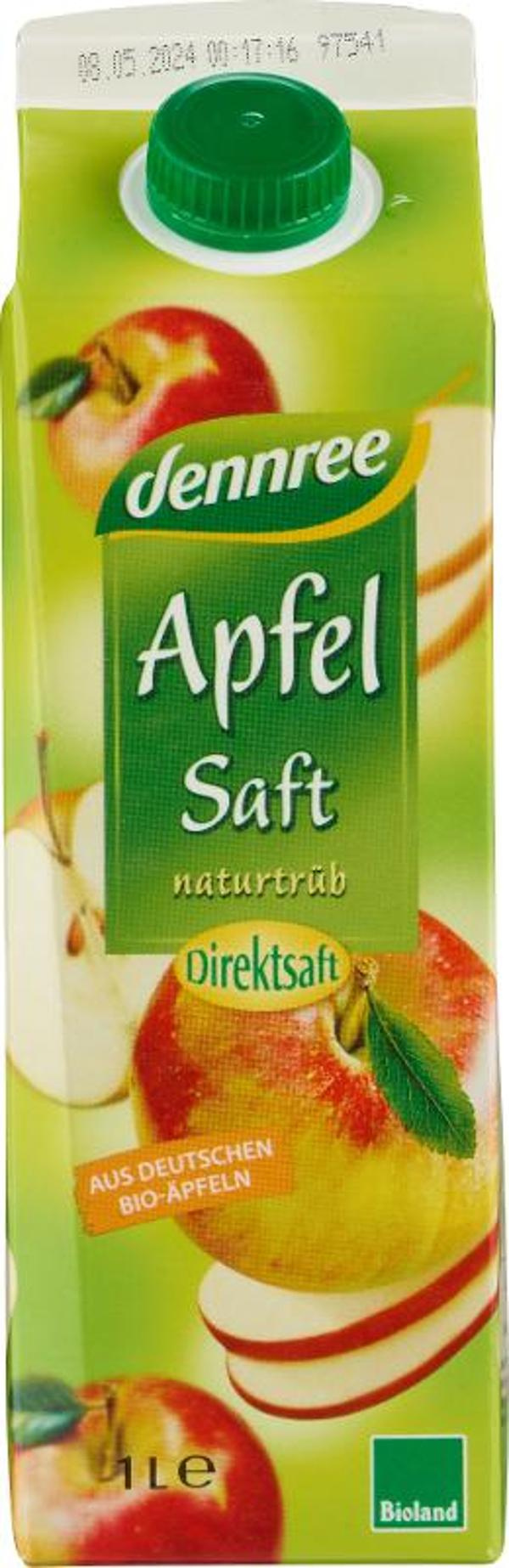 Produktfoto zu VPE Apfelsaft Direktsaft naturtrüb elopak 6x1l dennree