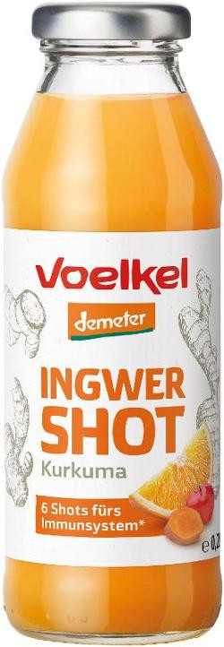 Produktfoto zu Shot Ingwer & Kurkuma 0,28l Voelkel