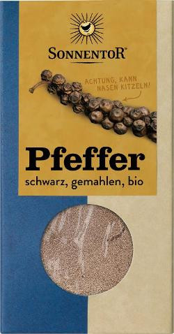 Produktfoto zu Pfeffer schwarz gemahlen 50g Sonnentor