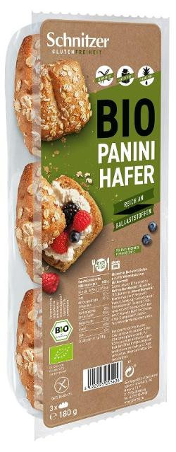 Produktfoto zu Panini Active Oat (glutenfrei) 6x180g (3 Stück) Schnitzer