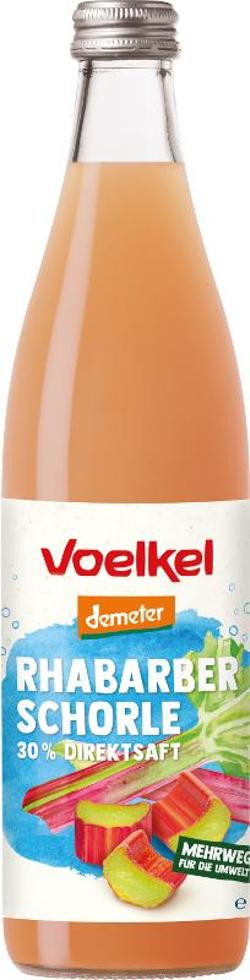 Produktfoto zu VPE Rhabarber schorle 10x0,5 L Voelkel