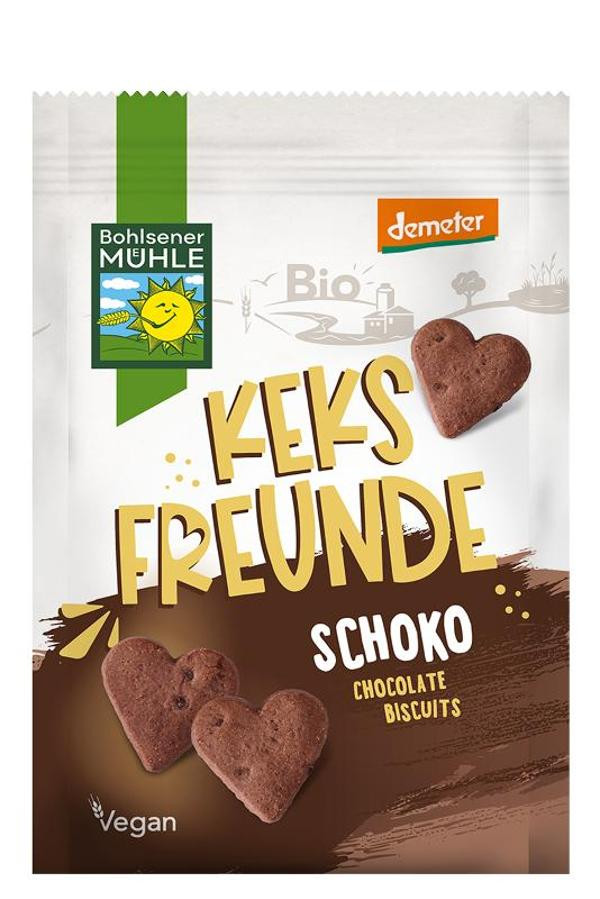 Produktfoto zu KeksFreunde Schoko 125g Bohlsener Mühle