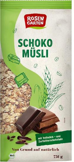 Produktfoto zu Schoko-Müsli 750g Rosengarten